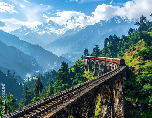 Mountain train journey