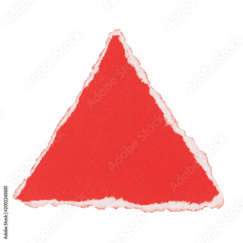 Red paper wrinkled poster templates, blank paper sheet. Red paper isolated on transparent background.
