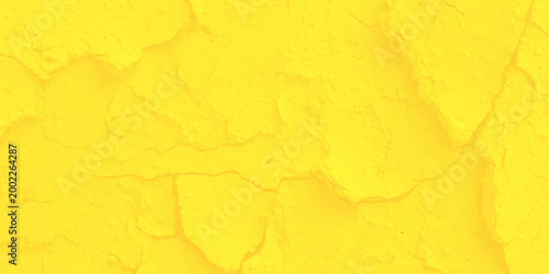 Vibrant yellow textured background with abstract stucco plaster effect and bright sunny matte finish for creative design
