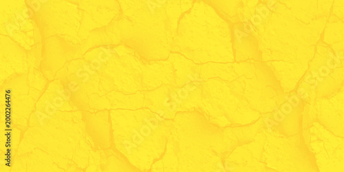 Vibrant yellow textured background with abstract stucco plaster effect and bright sunny matte finish for creative design