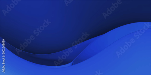 An abstract blue wave background features a flowing vector design with soft gradient lines and wavy motion to create a light sea water texture