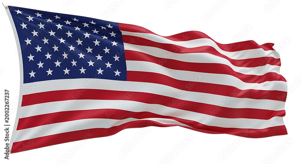 Obraz premium Waving american flag a symbol of freedom and national pride