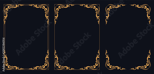 Vintage Frame Collection: An ornate display of intricate vintage frames, showcasing the timeless elegance and artistic detail of classic design.