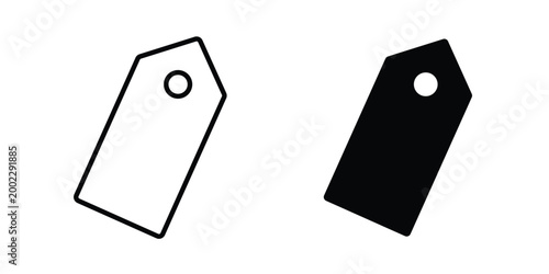 Free Download Tag icon line and flat vector collection for ui, ux designs - GFXLoad