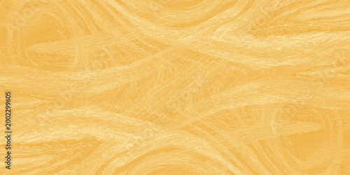 A natural brown wood grain texture showcases a detailed hardwood plank pattern on an organic timber board surface for interior design backgrounds. Abstract golden yellow liquid marble texture