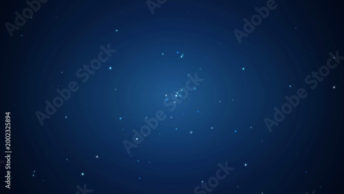 Photos Blue Background With Glowing Floating Light Dots