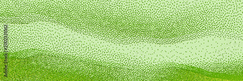 Abstract aerial farmland landscape background with green agricultural fields and rural patchwork pattern.