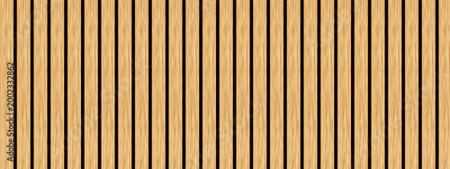 wood seamless background pattern featuring vertical wooden slats with a natural light brown grain texture and dark black grooves
