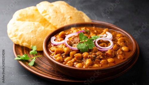 Punjabi Amritsari Chole Masala with Bhature