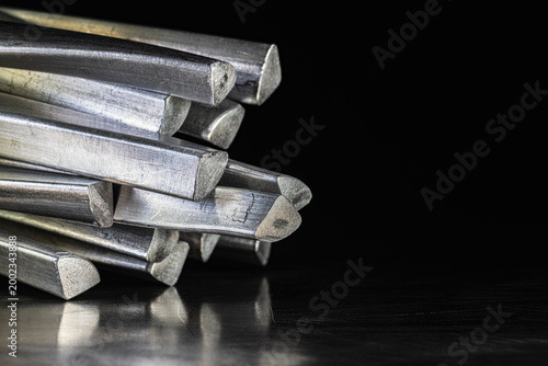 Bundles of Aluminum Rods as Non Ferrous Metallurgy Industry Product