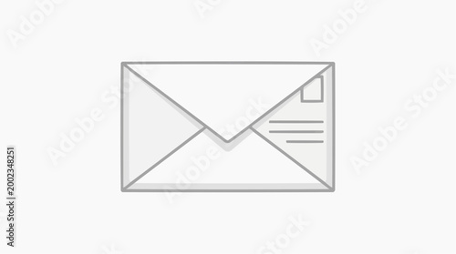 A simple, clean image of a crisp white envelope, perfectly suited for a multitude of visual communication concepts, and a timeless symbol of correspondence.