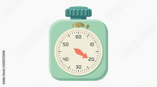 A classic stopwatch in muted green tones, depicting the passage of time. A visual metaphor for precision, speed, and efficiency.