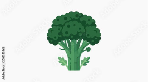 Fresh broccoli: an artistic rendering of this superfood, conveying the essence of healthy eating, freshness, and the pure goodness of nature's bounty.
