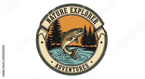 Logo for outdoor adventure company Nature Explorer Adventures.