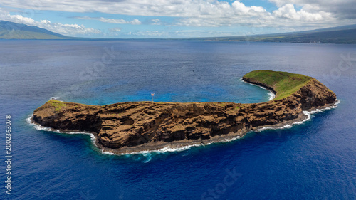 Green Molokini from the air