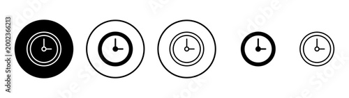 Clock icon vector. Time sign and symbol. watch icon