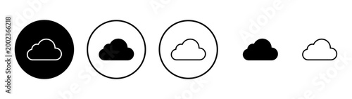 Cloud icon vector. cloud sign and symbol