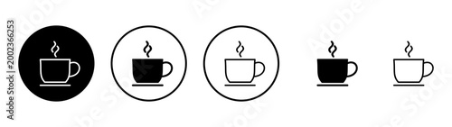 coffee cup icon vector. cup a coffee sign and symbol