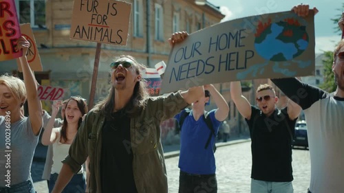 Youth involvement in activism aimed at raising awareness regarding climate change issues