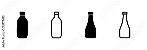 Bottle icon vector illustration. bottle sign and symbol