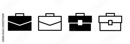 Briefcase icon vector illustration. suitcase sign and symbol. luggage symbol.