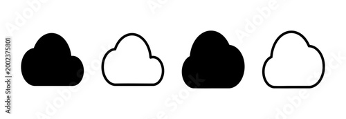 Cloud icon vector illustration. cloud sign and symbol