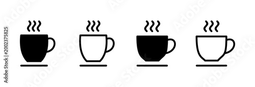 coffee cup icon vector illustration. cup a coffee sign and symbol