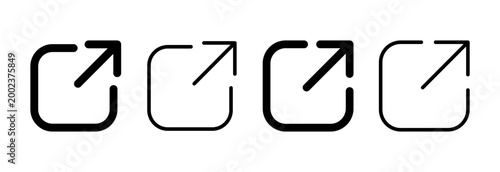 External link icon vector illustration. link sign and symbol. hyperlink symbol