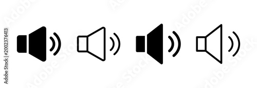 Photos Speaker icon vector illustration