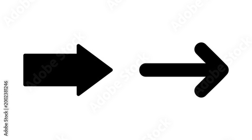 Arrow icon set vector. Arrow sign and symbol for web design.