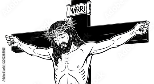 Jesus Christ Crucifixion, Crown of Thorns, Religious Symbol