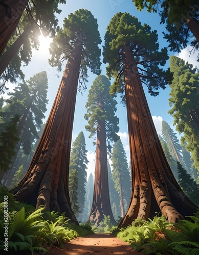 Majestic forest giants