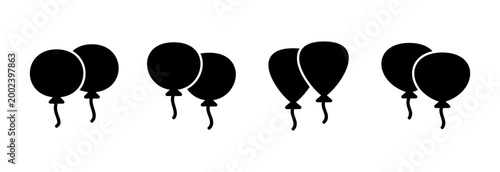 Balloon icon symbol for apps and websites. Party balloon sign and symbol
