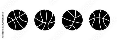 Basketball icon symbol for apps and websites. Basketball ball sign and symbol
