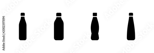 Bottle icon symbol for apps and websites. bottle sign and symbol