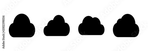 Cloud icon symbol for apps and websites. cloud sign and symbol