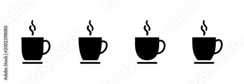 coffee cup icon symbol for apps and websites. cup a coffee sign and symbol