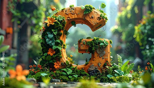 Nature's overgrown letter