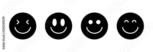 Smile icon symbol for apps and websites. smile emoticon icon. feedback sign and symbol