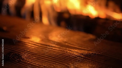 Firelight Ambiance Creating a warm, inviting atmosphere with natural light effects.