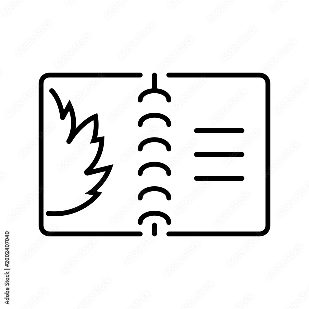Fototapeta premium Wine map icon. Leisure and wine tourism line symbol. Black and white.