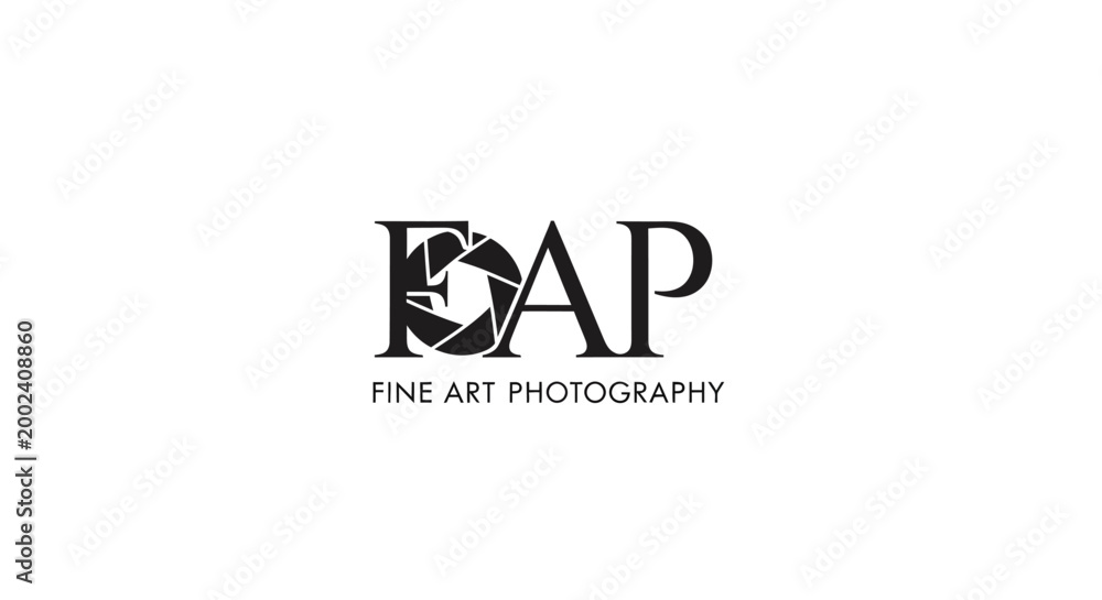 Fototapeta premium FAP Fine Art Photography Logo - Elegant Design