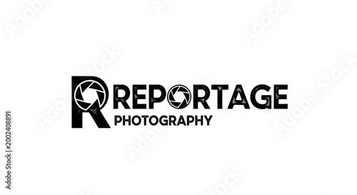 Reportage Photography Logo - Camera Aperture Icon