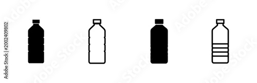 Bottle icon set. bottle vector icon