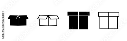 Box icon set. box vector icon, package, parcel