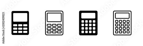 Calculator icon set. Accounting calculator icon. calculator vector