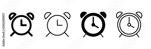 Clock icon set. Time icon vector. watch icon symbol