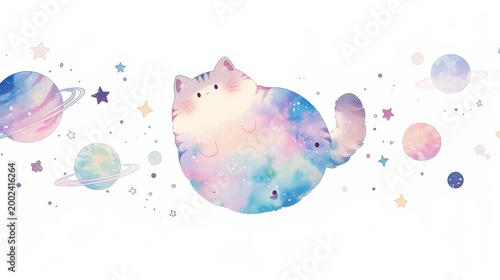 宇宙を旅する猫