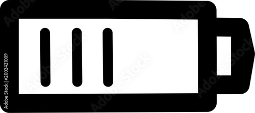 充電が必要な、バッテリーアイコン