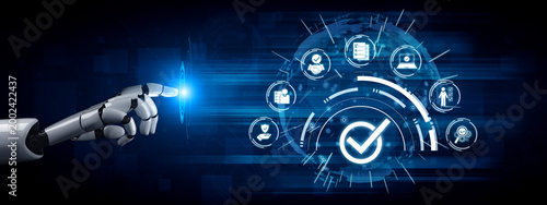 Картината върху платно AI powers quality assurance through intelligent control systems, compliance monitoring, and virtual assistants to ensure product excellence